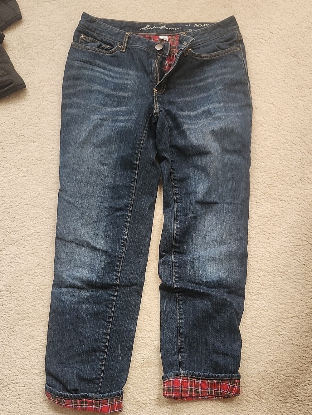 Womens' Eddie Bauer Flannel Lined Jeans